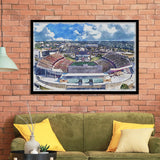 Iowa State Cyclones Jack Trice Stadium Watercolor, Sport Prints Fan Gift, Framed Art Prints Wall Art Decor