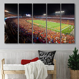Iowa State Cyclones Stadium Canvas Prints Stadium Jack Trice Stadium Wall,Multi Panels B,Sport Stadium Art Prints, Fan Gift