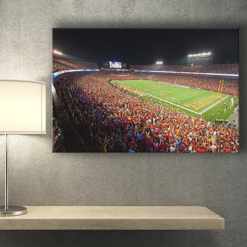 Iowa State Cyclones Stadium Canvas Prints Stadium Jack Trice Stadium Wall,Sport Stadium Art Prints, Fan Gift, Wall Decor