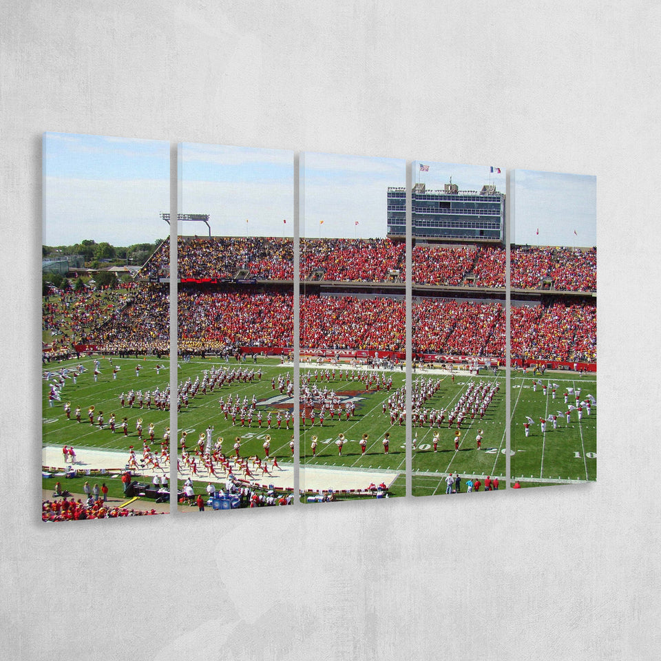 Iowa State Cyclones Stadium Canvas Prints Jack Trice Stadium Wall,Multi Panels B,Sport Stadium Art Prints, Fan Gift