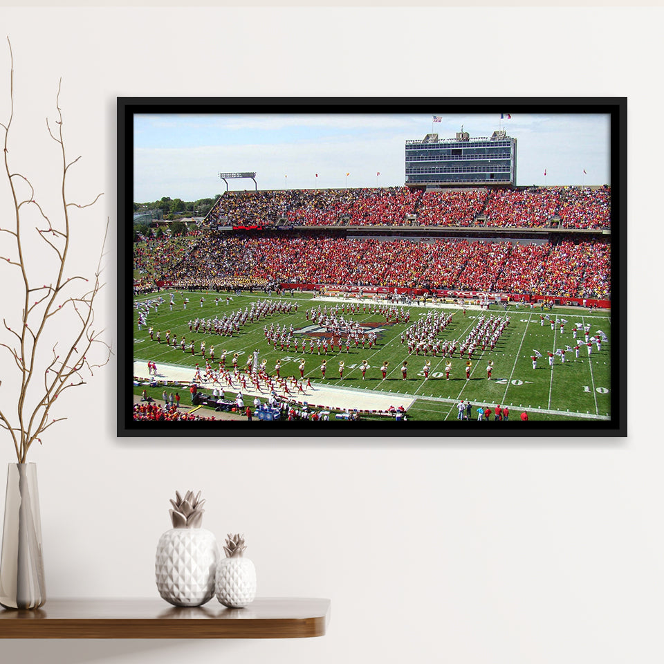 Iowa State Cyclones Stadium Framed Canvas Prints Jack Trice Stadium Wall,Sport Stadium Art Prints, Fan Gift