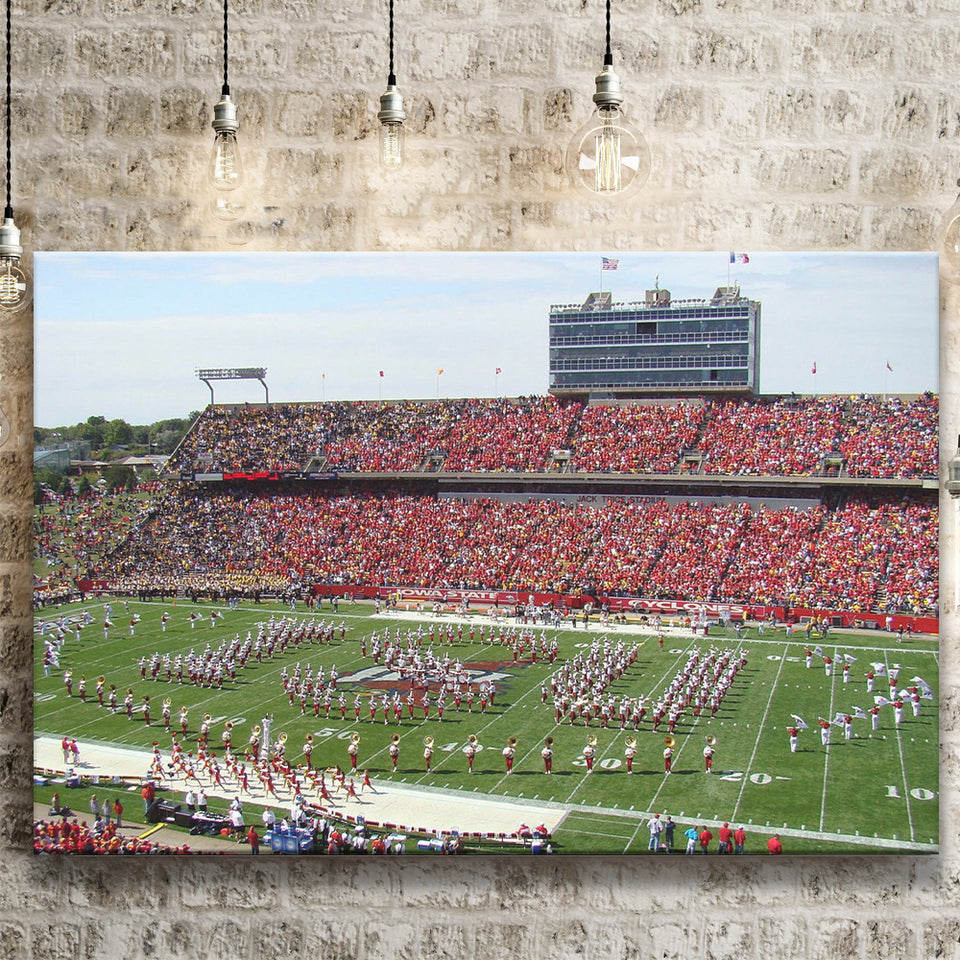 Iowa State Cyclones Stadium Canvas Prints Jack Trice Stadium Wall,Sport Stadium Art Prints, Fan Gift, Wall Decor