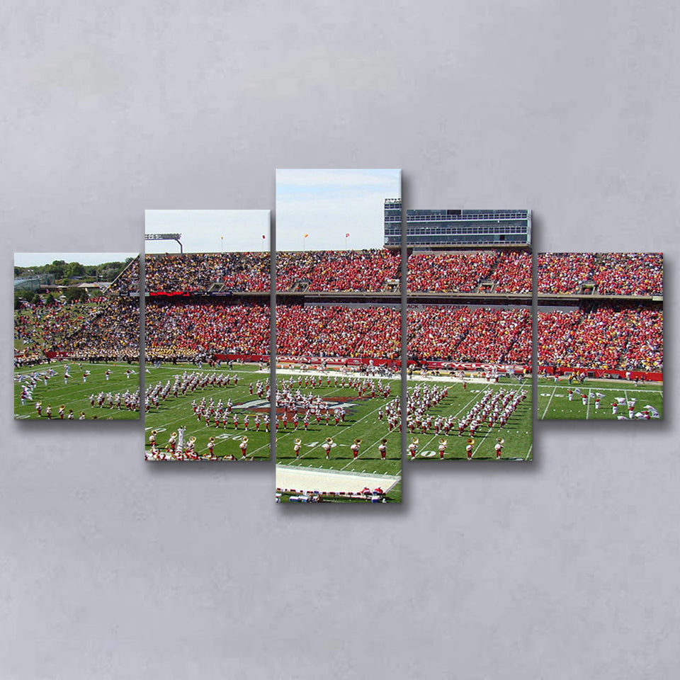 Iowa State Cyclones Stadium Canvas Prints Jack Trice Stadium Wall,Multi Panels,Sport Stadium Art Prints, Fan Gift