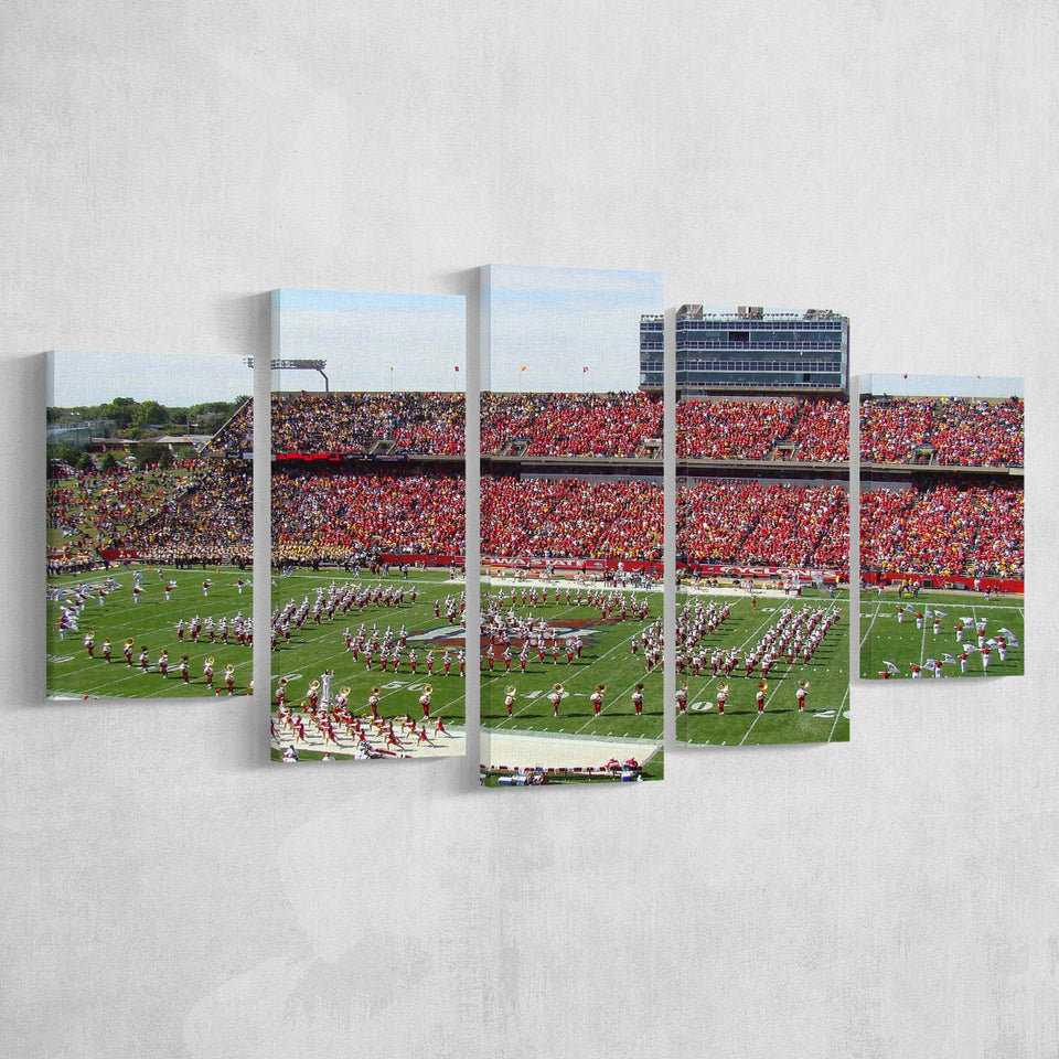 Iowa State Cyclones Stadium Canvas Prints Jack Trice Stadium Wall,Multi Panels,Sport Stadium Art Prints, Fan Gift