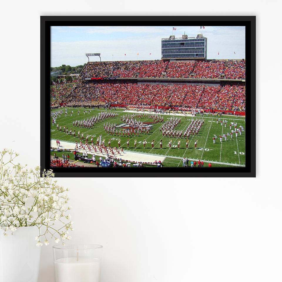 Iowa State Cyclones Stadium Framed Canvas Prints Jack Trice Stadium Wall,Sport Stadium Art Prints, Fan Gift