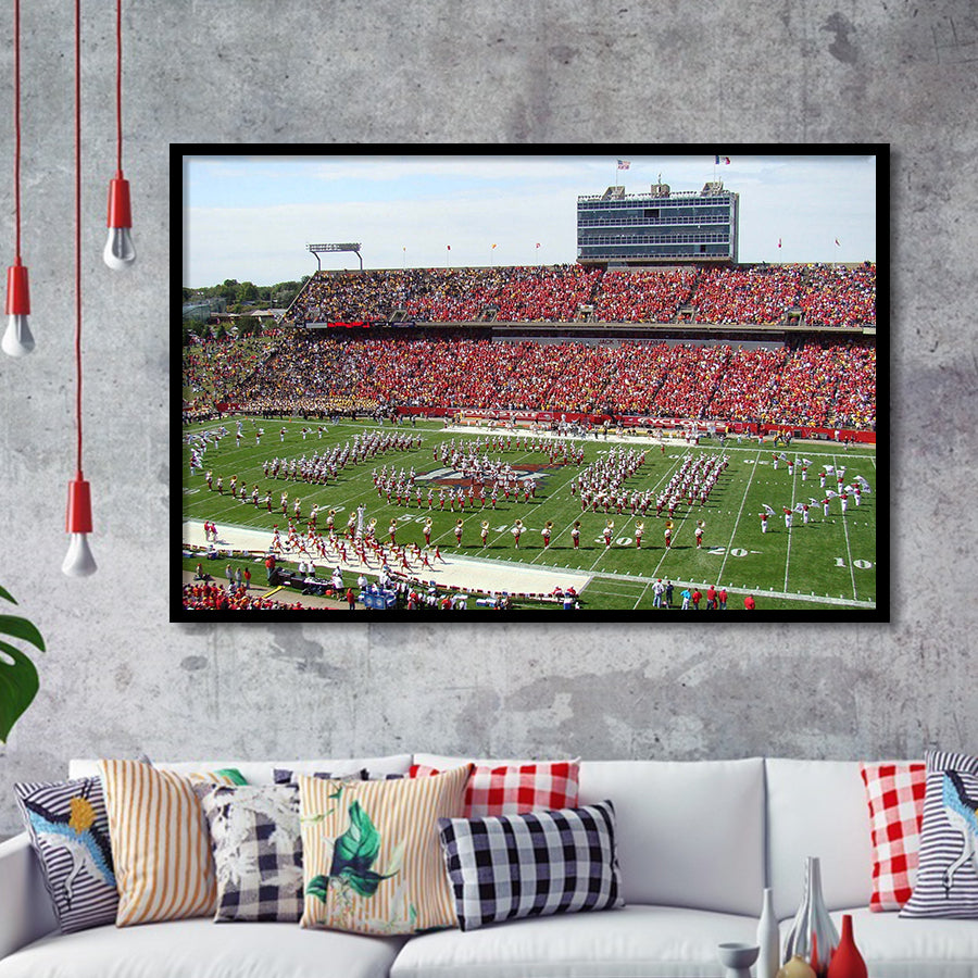 Iowa State Cyclones Stadium Art Prints Jack Trice Stadium Wall,Sport Stadium Art Prints, Fan Gift, Wall Decor
