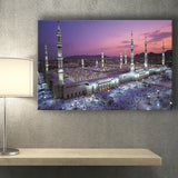 Islamic Al Masjid An Nabawi Print Medina Canvas Prints Wall Art Decor - Painting Canvas,Home Decor, Ready to Hang