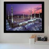 Islamic Al Masjid An Nabawi Print Medina Framed Art Prints Wall Art Decor, Framed Picture, Home Decor