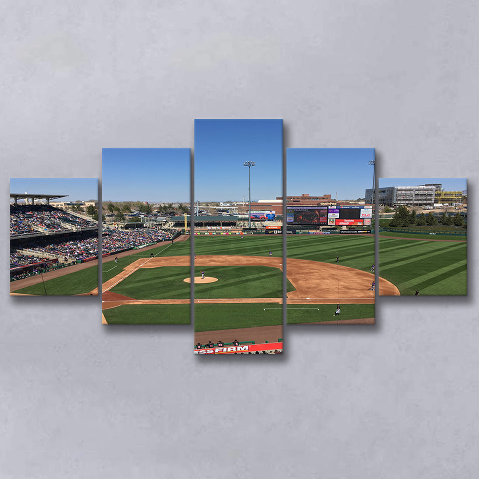 Isotopes Park, Stadium Canvas, Sport Art, Large Canvas, Multi Panels, Canvas Prints Wall Art Decor