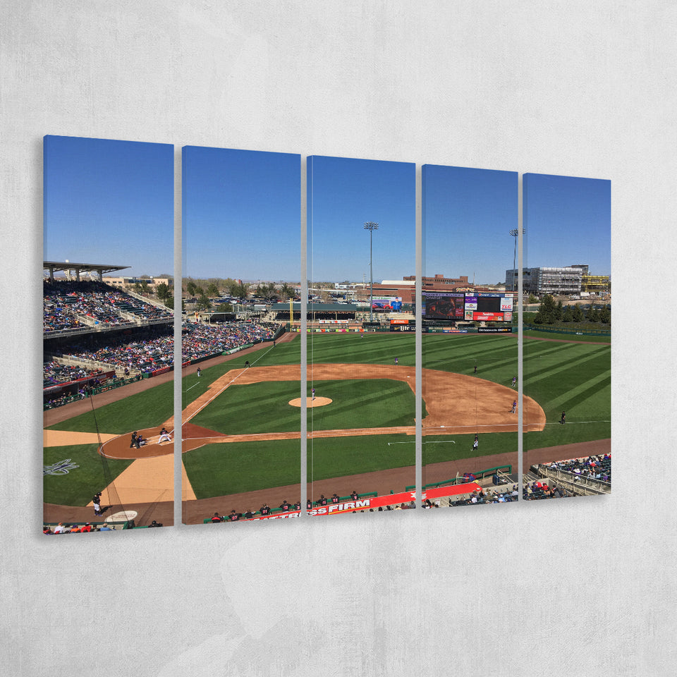 Isotopes Park, Stadium Canvas, Sport Art, Gift for him, Multi Panels B, Canvas Prints Wall Art Decor