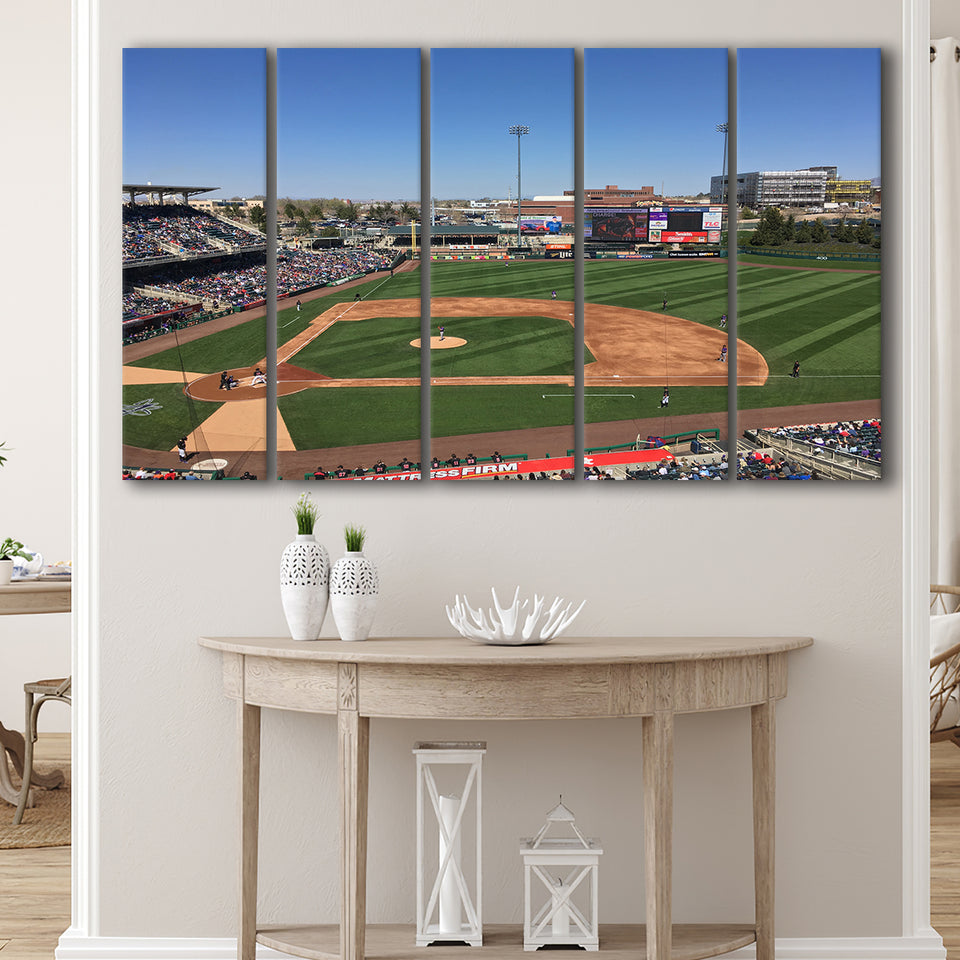 Isotopes Park, Stadium Canvas, Sport Art, Gift for him, Multi Panels B, Canvas Prints Wall Art Decor