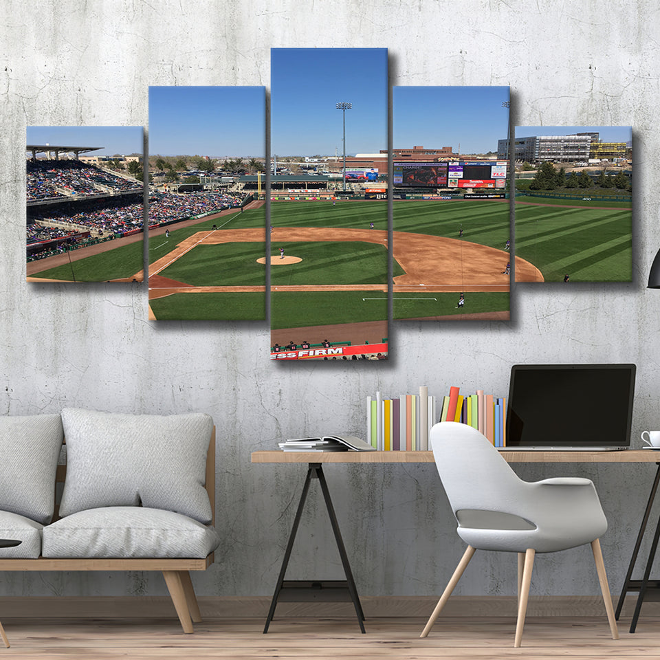 Isotopes Park, Stadium Canvas, Sport Art, Large Canvas, Multi Panels, Canvas Prints Wall Art Decor