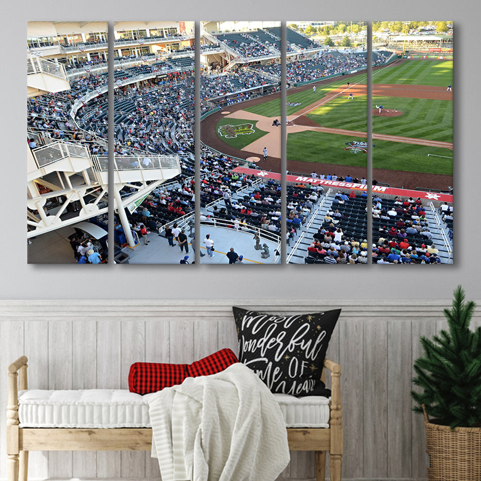 Isotopes Park in Mexico, Stadium Canvas, Sport Art, Gift for him, Multi Panels B, Canvas Prints Wall Art Decor