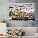 Istanbul, Blue Mosque, Istanbul Skyline, Framed Canvas Prints Wall Art Home Decor,Floating Frame, Ready to Hang