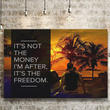 Its Not The Money Canvas Prints Wall Art - Painting Canvas,Office Business Motivation Art, Wall Decor