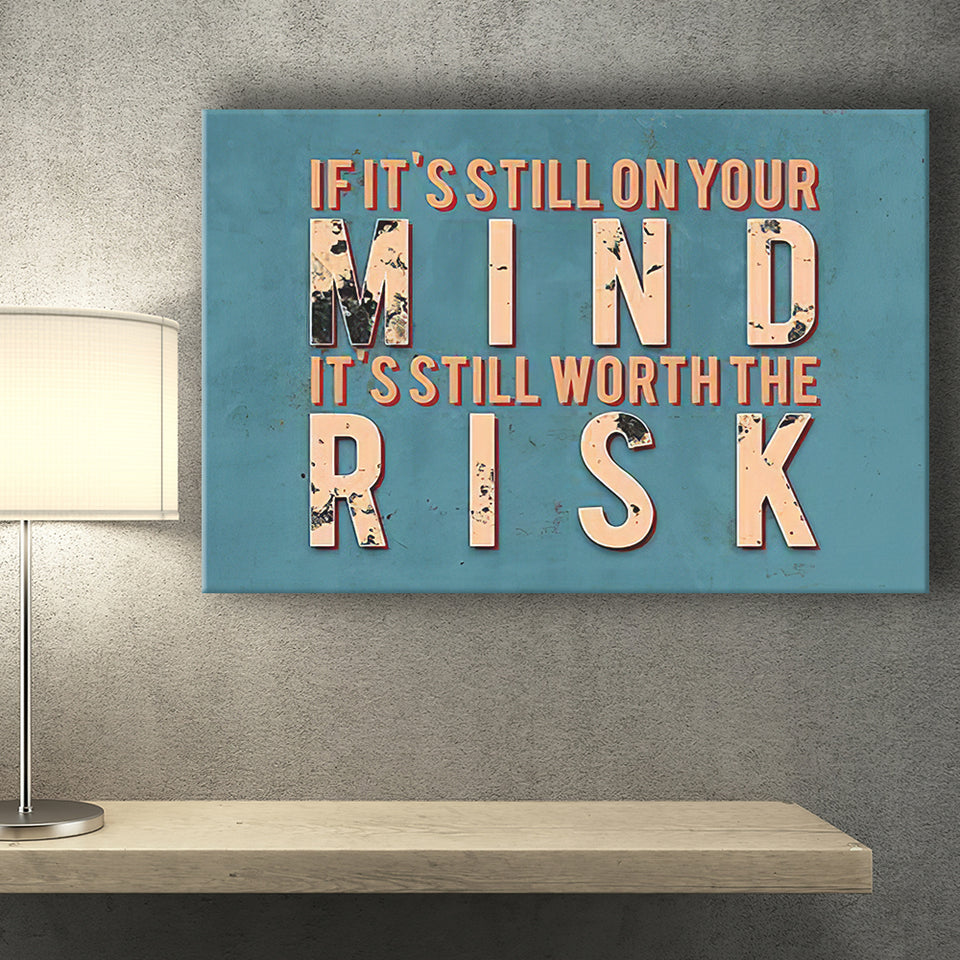 Its Still Worth The Risk Canvas Prints Wall Art - Painting Canvas,Office Business Motivation Art, Wall Decor
