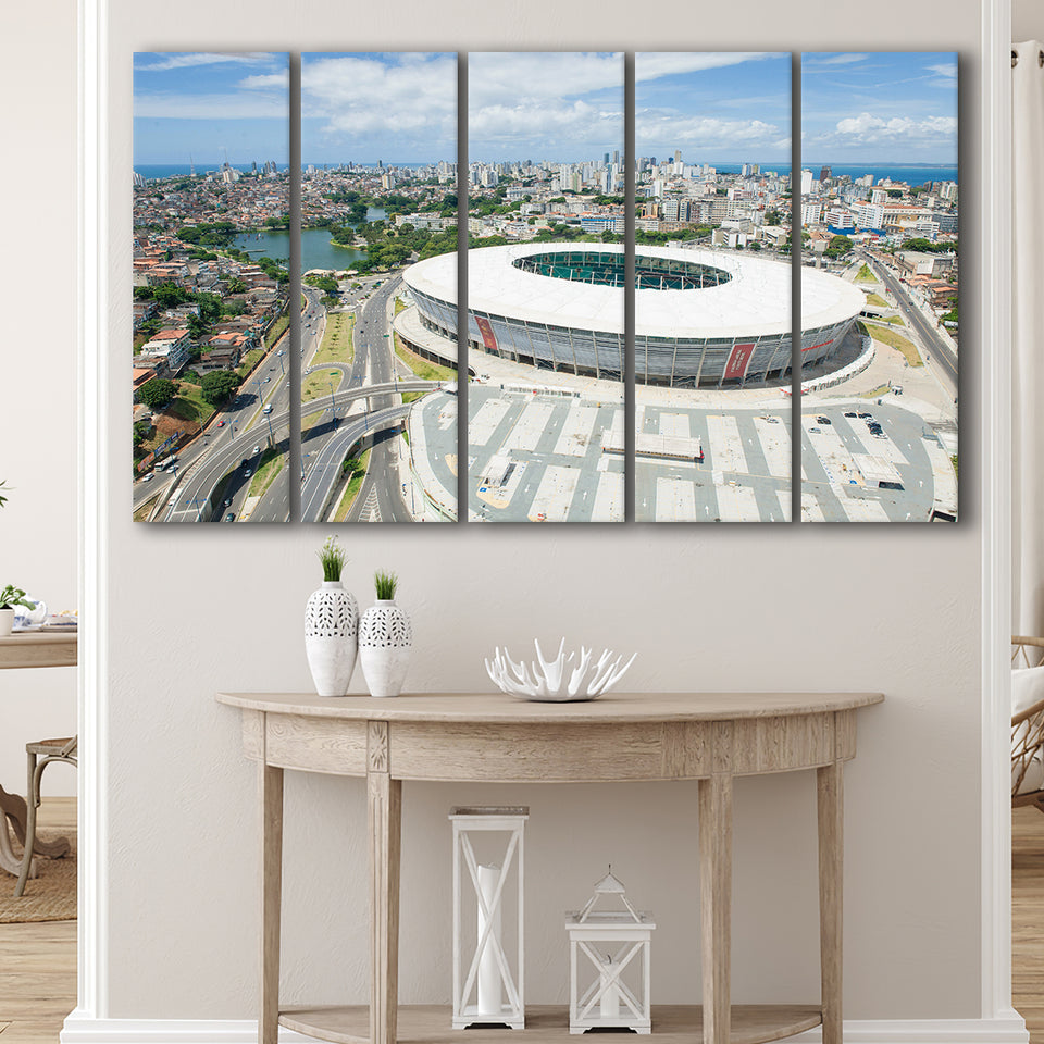 Itaipava Fonte Nova Arena, Stadium Canvas, Sport Art, Gift for him, Multi Panels B, Canvas Prints Wall Art Decor