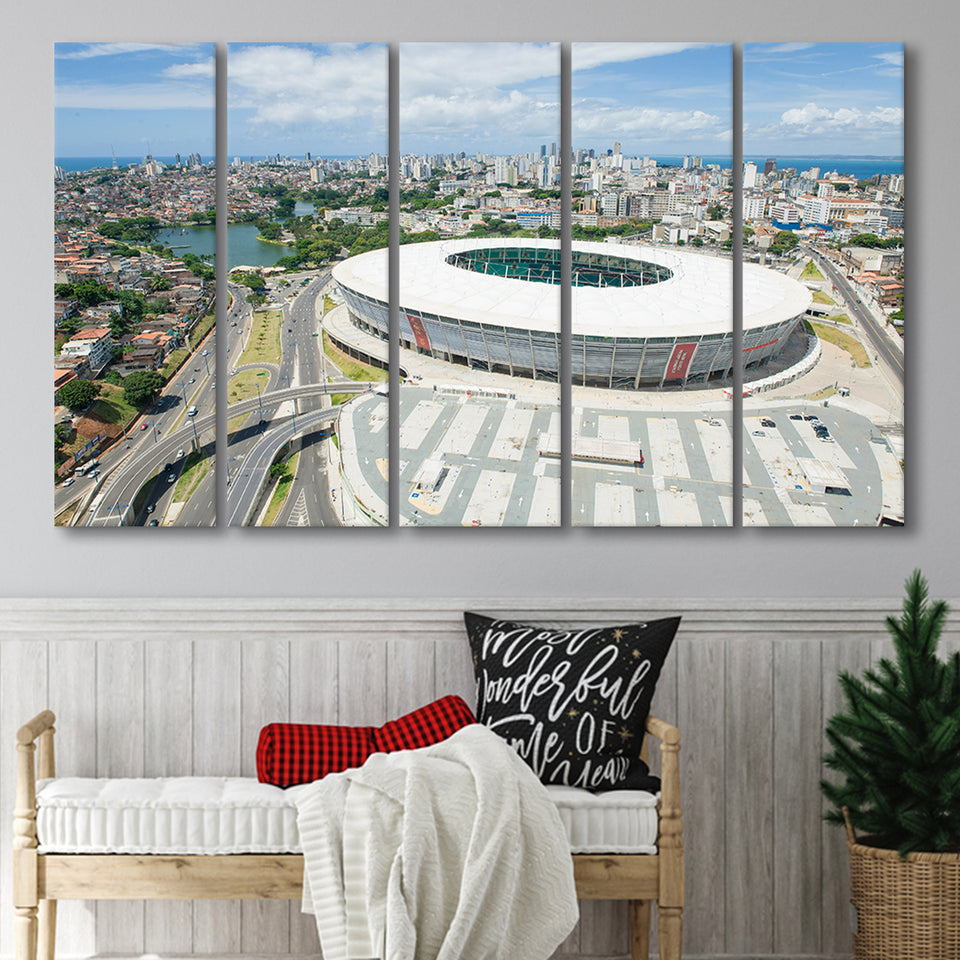 Itaipava Fonte Nova Arena, Stadium Canvas, Sport Art, Gift for him, Multi Panels B, Canvas Prints Wall Art Decor