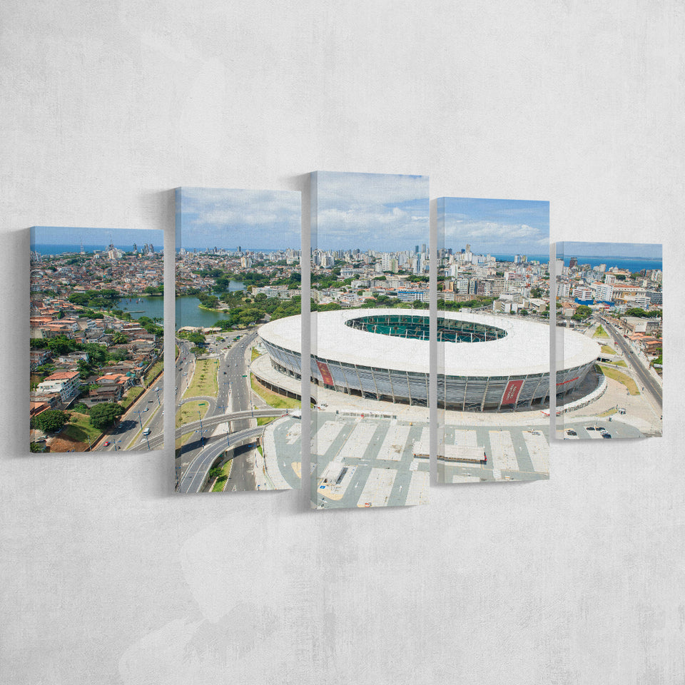 Itaipava Fonte Nova Arena, Stadium Canvas, Sport Art, Large Canvas, Multi Panels, Canvas Prints Wall Art Decor