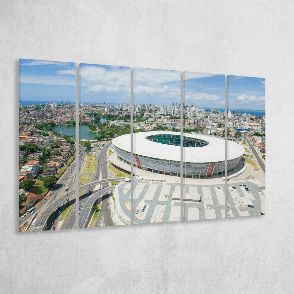 Itaipava Fonte Nova Arena, Stadium Canvas, Sport Art, Gift for him, Multi Panels B, Canvas Prints Wall Art Decor