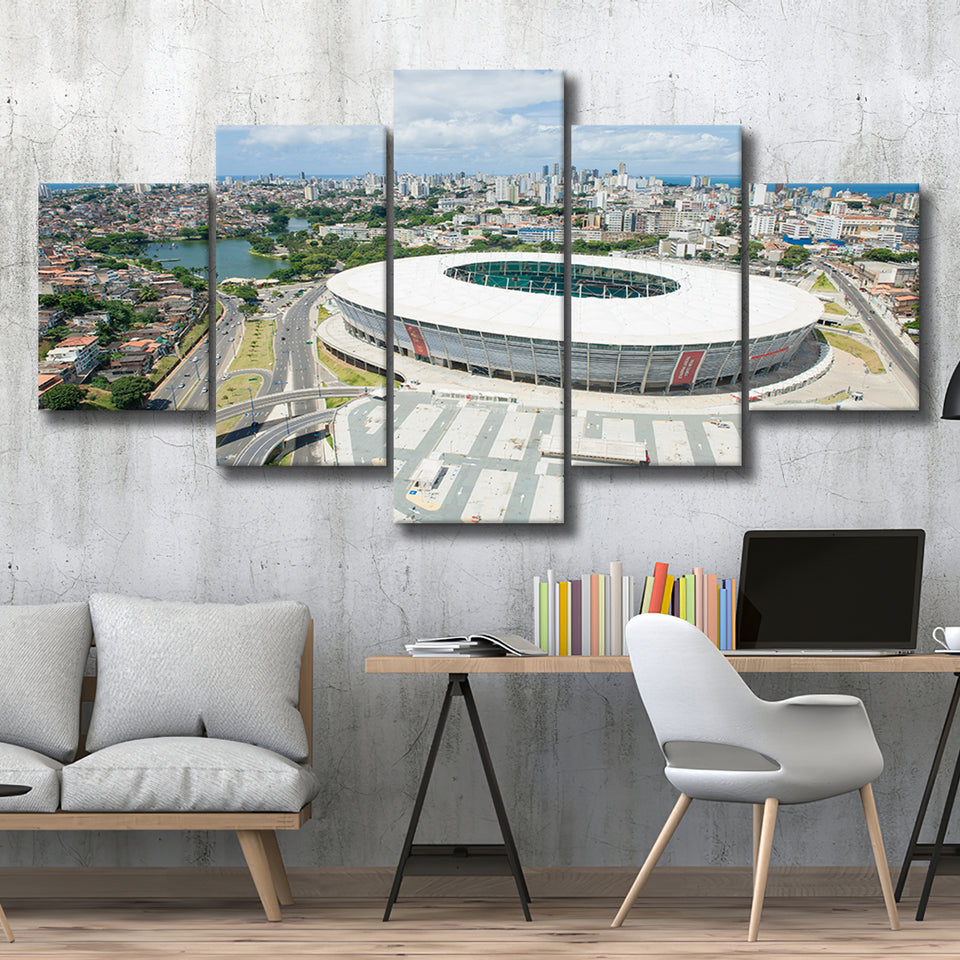Itaipava Fonte Nova Arena, Stadium Canvas, Sport Art, Large Canvas, Multi Panels, Canvas Prints Wall Art Decor