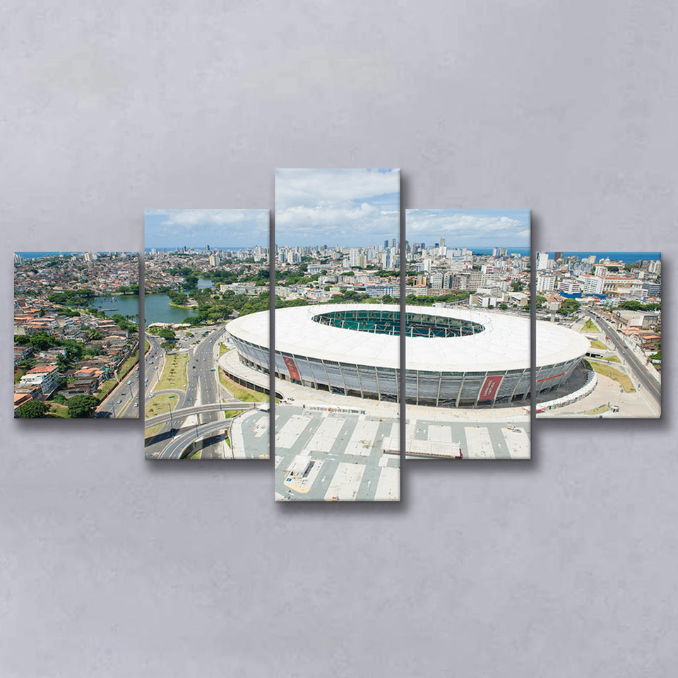 Itaipava Fonte Nova Arena, Stadium Canvas, Sport Art, Large Canvas, Multi Panels, Canvas Prints Wall Art Decor