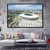 Itaipava Fonte Nova Arena, Stadium Canvas, Sport Art, Gift for him, Framed Canvas Prints Wall Art Decor, Framed Picture