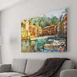 Italian Riviera Canvas Art Canvas Prints Wall Art Decor - Painting Canvas, Art Print, Home Decor, Ready to Hang