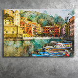 Italian Riviera Canvas Art Canvas Prints Wall Art Decor - Painting Canvas, Art Print, Home Decor, Ready to Hang