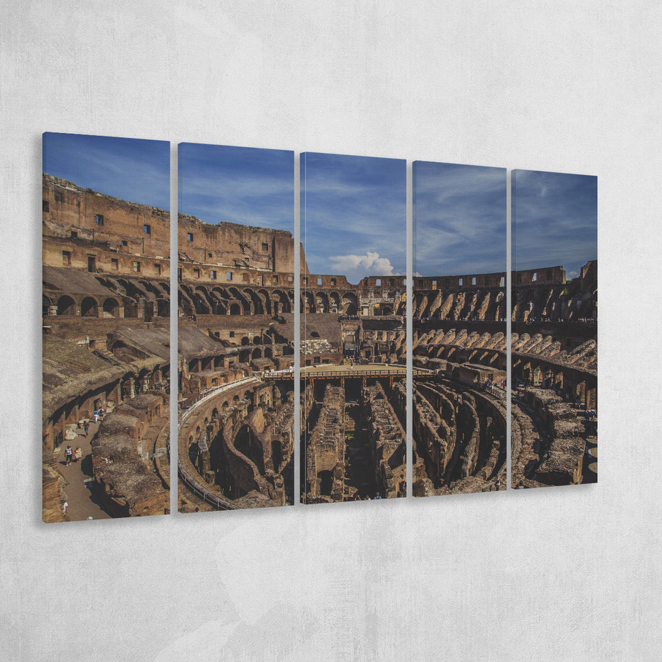 Italy Rome Colesseu, Stadium Canvas, Sport Art, Gift for him, Multi Panels B, Canvas Prints Wall Art Decor