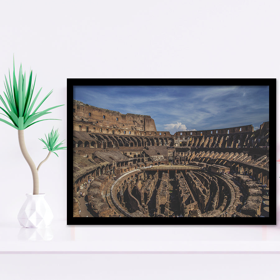 Italy Rome Colesseu, Stadium Canvas, Sport Art, Gift for him, Framed Art Prints Wall Art Decor, Framed Picture