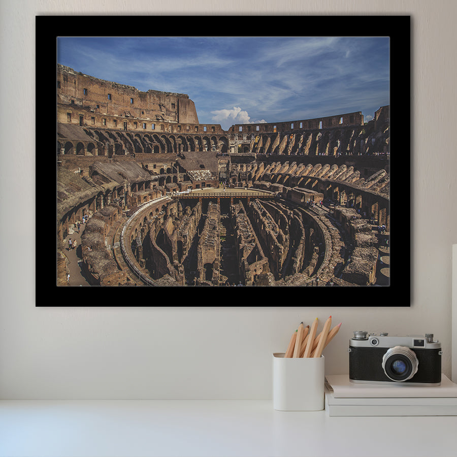 Italy Rome Colesseu, Stadium Canvas, Sport Art, Gift for him, Framed Art Prints Wall Art Decor, Framed Picture