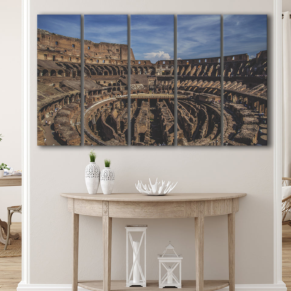 Italy Rome Colesseu, Stadium Canvas, Sport Art, Gift for him, Multi Panels B, Canvas Prints Wall Art Decor