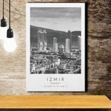 Izmir Turkey Black And White Art Canvas Prints Wall Art Home Decor