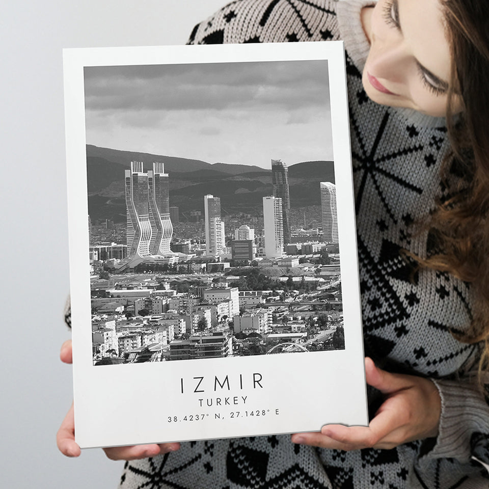 Izmir Turkey Black And White Art Canvas Prints Wall Art Home Decor