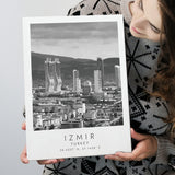 Izmir Turkey Black And White Art Canvas Prints Wall Art Home Decor