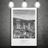 Izmir Turkey Black And White Art Canvas Prints Wall Art Home Decor