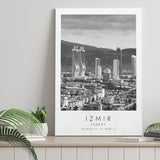 Izmir Turkey Black And White Art Canvas Prints Wall Art Home Decor