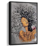 Joy Joy Framed Canvas Prints Wall Art Home Decor - Painting Canvas,Black Frame, Ready to hang