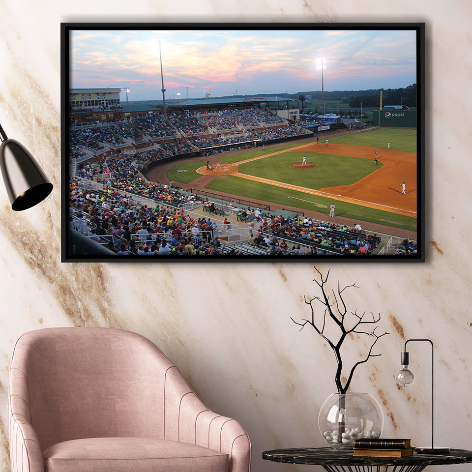 Jackson Field in Lansing, Stadium Canvas, Sport Art, Gift for him, Framed Canvas Prints Wall Art Decor, Framed Picture