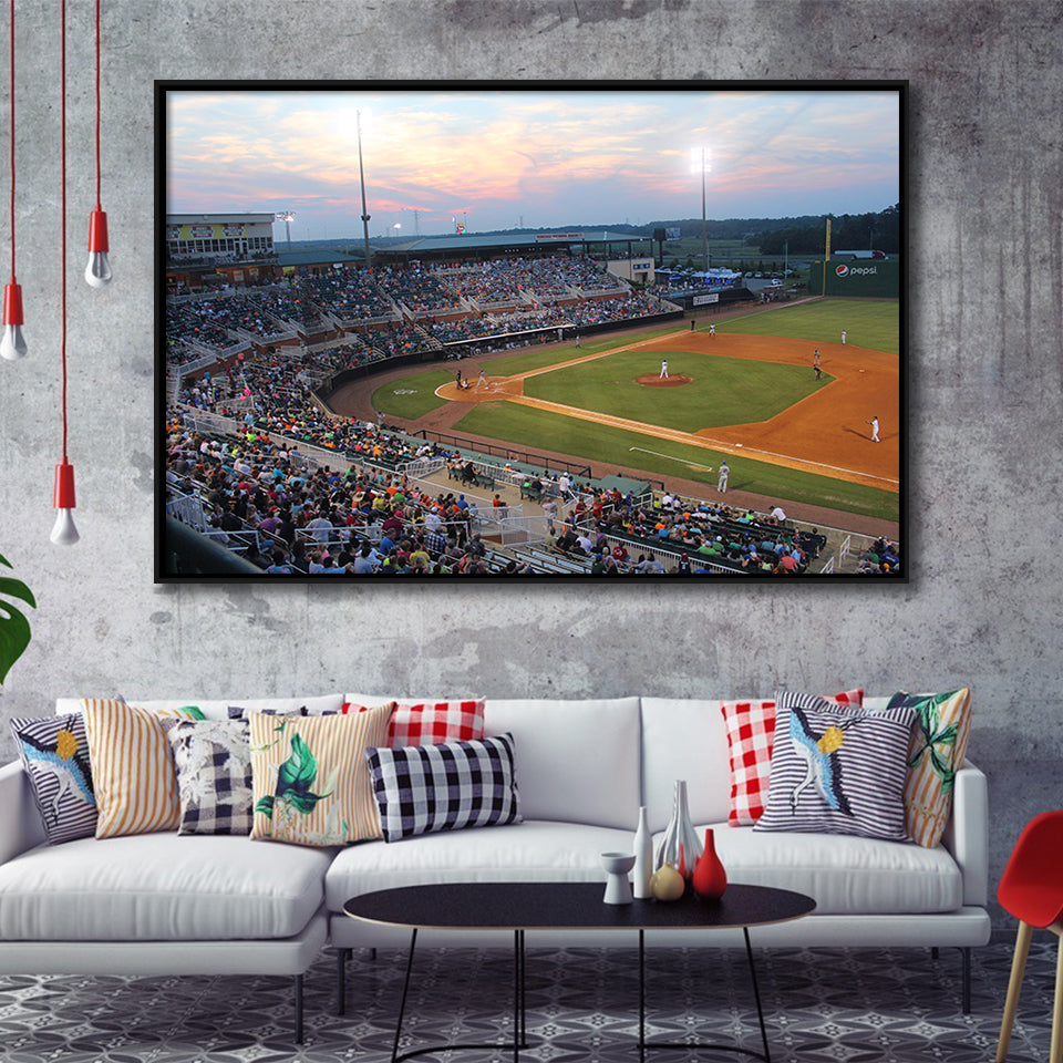 Jackson Field in Lansing, Stadium Canvas, Sport Art, Gift for him, Framed Canvas Prints Wall Art Decor, Framed Picture