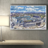 Jaguars Football Stadium TIAA Bank Field Watercolor, Sport Art Prints Fan Gift, Canvas Prints Wall Art Decor