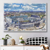 Jaguars Football Stadium TIAA Bank Field Watercolor, Sport Art Prints Fan Gift, Canvas Prints Wall Art Decor