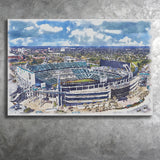 Jaguars Football Stadium TIAA Bank Field Watercolor, Sport Art Prints Fan Gift, Canvas Prints Wall Art Decor