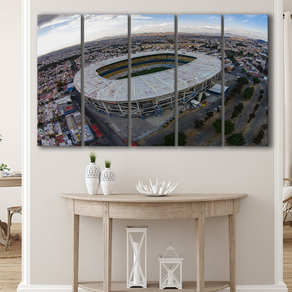 Jalisco Stadium Aerial View, Stadium Canvas, Sport Art, Gift for him, Multi Panels B, Canvas Prints Wall Art Decor