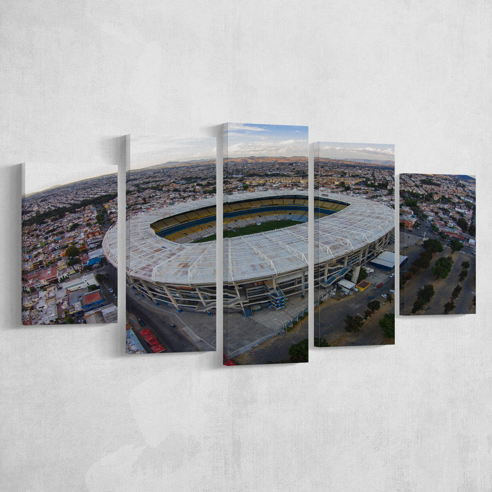 Jalisco Stadium Aerial View, Stadium Canvas, Sport Art, Large Canvas, Multi Panels, Canvas Prints Wall Art Decor