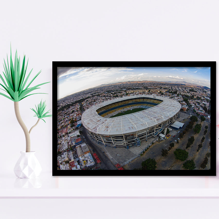Jalisco Stadium Aerial View, Stadium Canvas, Sport Art, Gift for him, Framed Art Prints Wall Art Decor, Framed Picture