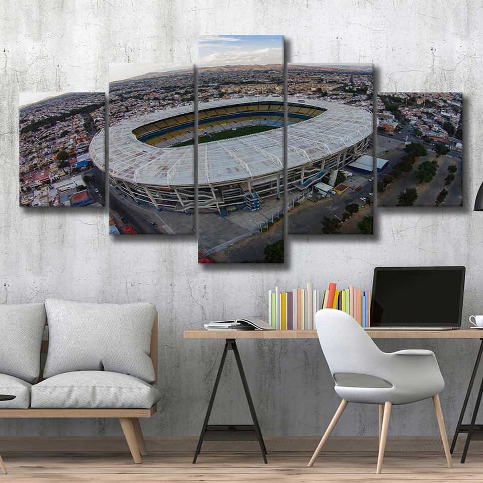 Jalisco Stadium Aerial View, Stadium Canvas, Sport Art, Large Canvas, Multi Panels, Canvas Prints Wall Art Decor