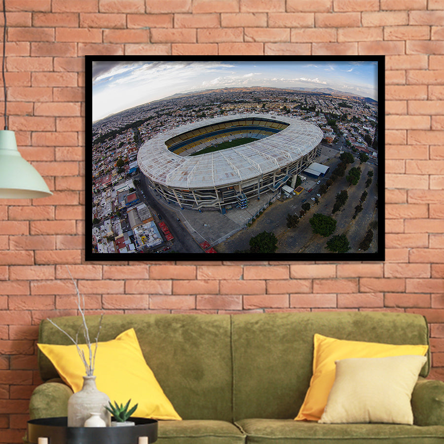 Jalisco Stadium Aerial View, Stadium Canvas, Sport Art, Gift for him, Framed Art Prints Wall Art Decor, Framed Picture