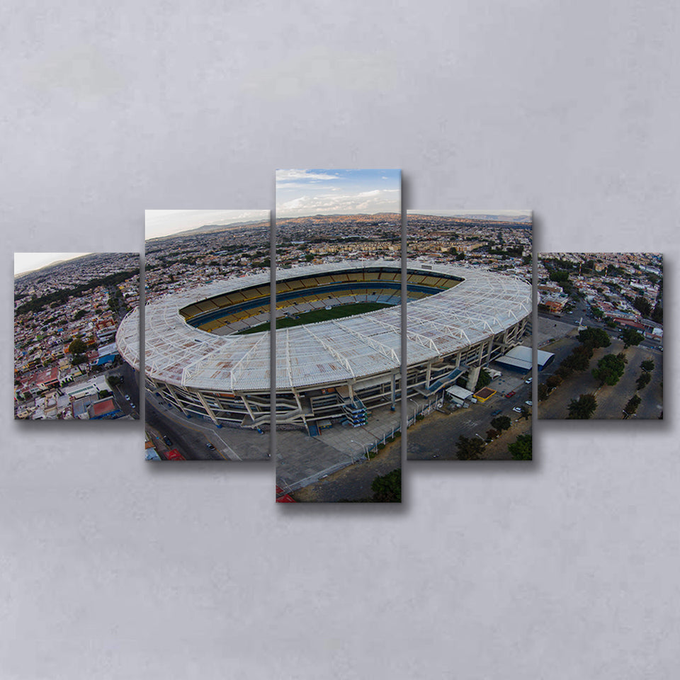 Jalisco Stadium Aerial View, Stadium Canvas, Sport Art, Large Canvas, Multi Panels, Canvas Prints Wall Art Decor